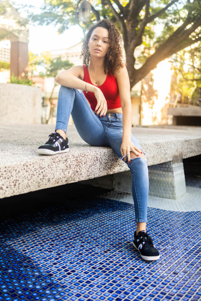 Woman Wearing Xero Shoes Kelso